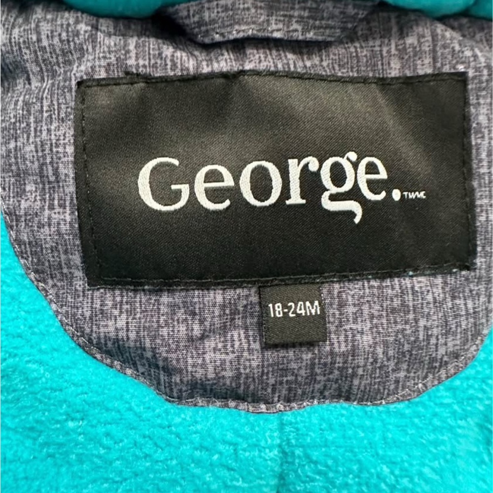 George Kids One Piece Footie - Gray and Black - Picture 3 of 3